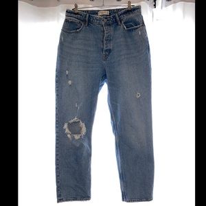 Abercrombie & Fitch Curve Love The Dad High Rise High Waisted Jean Size 31 12